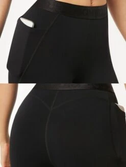 GLOWMODE 24" FeatherFit™ Logo Tape Waist Yoga Leggings Ultra-Stretchy Gym Tights With Side Pocket -Gym Chic Wear 1675331186d9ad2461855c9624f770dd35a216b2e5 thumbnail 405x552