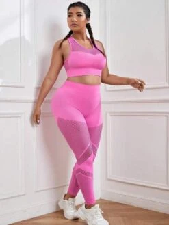 Yoga Trendy Plus Hollow Out Sports Set -Gym Chic Wear 1681266656074460cf0bbfcc98a9df4c24af5d23d4 thumbnail 405x552