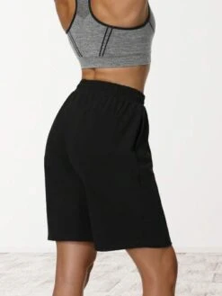 Drawstring Waist Sports Shorts