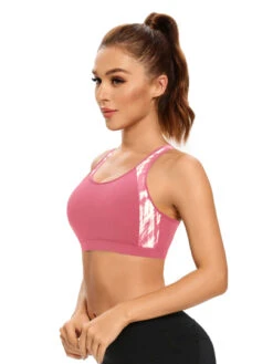 Tie Dye Criss Cross Back Sports Bra -Gym Chic Wear 168664275539bb01362e6cf02b4c36264270ed11c4 thumbnail 405x552