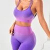 Yoga Party Ombre Crisscross Back Wideband Waist Sports Set -Gym Chic Wear 1686652712ff94be33d9c02d03f79c075a7696784b thumbnail 405x552
