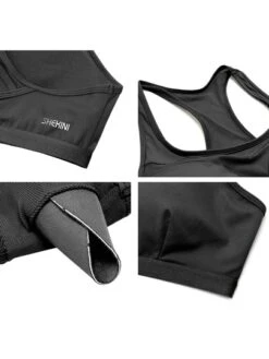 Solid Racerback Sports Bra -Gym Chic Wear 1686713883313d753e2716fb3da70791a246aa3a9d thumbnail 405x552