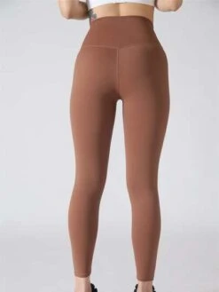 Women's Sport Leggings Yoga Pants High Waisted Nine-point Tight-fitting One-piece