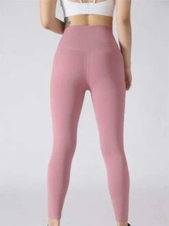 Women's Sports Leggings Yoga Pants High Waist Tight Nine Point Pants Jumpsuit