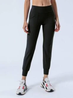 Elastic Ankle Cropped Athletic Yoga Pants