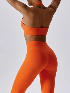 Ruched Front Halter Neck Backless Sports Bra -Gym Chic Wear 1688010758ca71f2169b553206eb577603b9704534 thumbnail 405x552