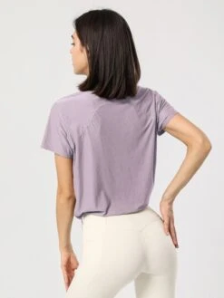 Drawstring Hem Sports Tee