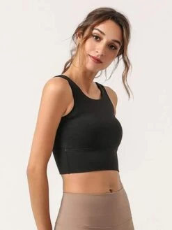 Backless Yoga Tank Top With Straps