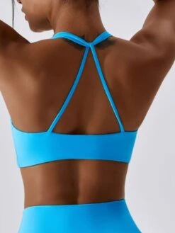 Solid Cut Out Back Sports Bra -Gym Chic Wear 1688118298bb84558cfc6d8ea6c502573d0637ca37 thumbnail 405x552