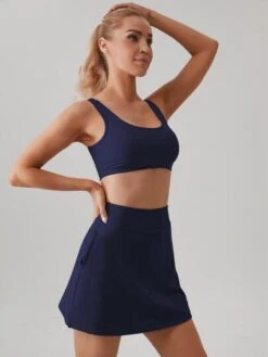 Women's Sport Skort With Built-in Shorts, For Tennis And Golf -Gym Chic Wear 16881185724c0c1cb0b8656c076f058475e5ddf776 thumbnail 405x552