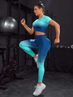 Ombre Print Tummy Control Sports Set -Gym Chic Wear 1688280305035fc051b0ae8c25d5741f435a1e8c59 thumbnail 405x552