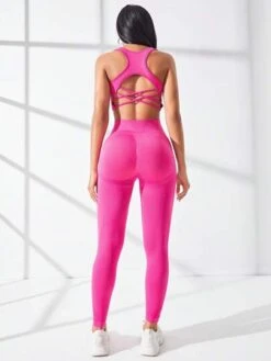 Seamless High Stretch Crisscross Back Sports Set -Gym Chic Wear 168828256912d89c1c07e4c537733d3d7df0510874 thumbnail 405x552