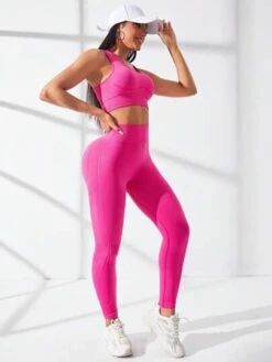Seamless High Stretch Crisscross Back Sports Set -Gym Chic Wear 1688282571e5452223fd19ea65a6a1d6c7545352b3 thumbnail 405x552