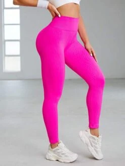 High Stretch Wide Waistband Sports Leggings -Gym Chic Wear 16883512526a148a484744e6111d1b4142bf2050ec thumbnail 405x552
