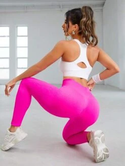 High Stretch Wide Waistband Sports Leggings -Gym Chic Wear 16883512569b2e72600e3ef3153403702c03bc6b51 thumbnail 405x552