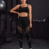 Mesh Insert Wideband Waist Sports Set -Gym Chic Wear 1688365209e8565a9275a3f32ce093573364f261f6 thumbnail 405x552