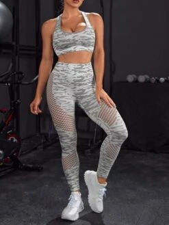 Tie Dye Hollow Out Sports Set -Gym Chic Wear 16883657523cf9877753776ec3198a7876def43039 thumbnail 405x552