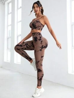 Tie Dye Wide Waistband Sports Sets -Gym Chic Wear 1688449023c91a02b0ceb0599970dc17f683723082 thumbnail 405x552