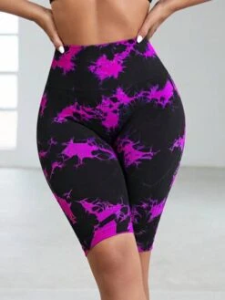 Tie Dye Wideband Waist Sports Shorts -Gym Chic Wear 1688449120cde30d821ab507aabf130a785848e0bc thumbnail 405x552