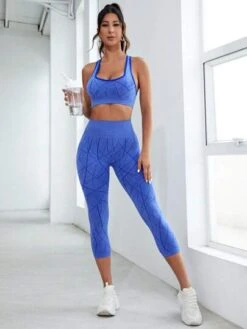 Seamless High Stretch Sports Bra & Leggings -Gym Chic Wear 16884780907b962d2dedf17c57b8e7a5380454ceaf thumbnail 405x552