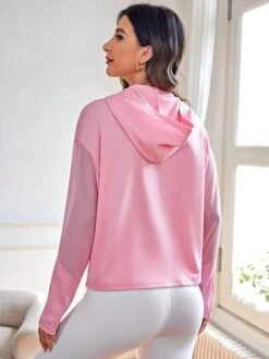 Zip Up Hooded Sports Jacket -Gym Chic Wear 16885219373c694ea5da87b9dcfd35f39279119dfa thumbnail 405x552