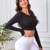 Criss Cross Backless Crop Sports Tee -Gym Chic Wear 168852634422326893fb4fee987d92c2cf24866624 thumbnail 405x552