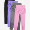 4pcs Seamless High Stretch Wideband Waist Sports Leggings