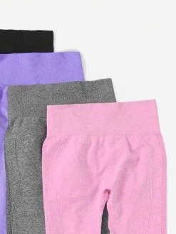 4pcs Seamless High Stretch Wideband Waist Sports Leggings -Gym Chic Wear 168853951904fe60f089cacb22530181d2dbea56bf thumbnail 405x552