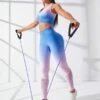 Ombre Hollow Out Sports Set -Gym Chic Wear 1688540133b9e5bc996047bf0d079c997ecc3eb821 thumbnail 405x552