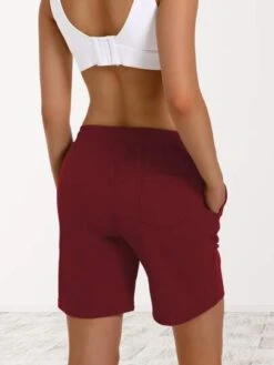 Women's Yoga Straight Leg Drawstring Shorts