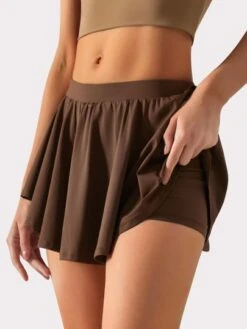 VUTRU Women's Fake Two Piece Anti-Light Running Skort -Gym Chic Wear 16885490900ffb4fb8ed0481e0825cf706b3d6a9aa thumbnail 405x552