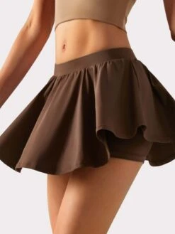 VUTRU Women's Fake Two Piece Anti-Light Running Skort -Gym Chic Wear 16885490902e2210dc446039e3ce271d44dd1cd6bf thumbnail 405x552