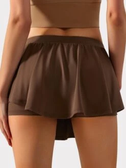 VUTRU Women's Fake Two Piece Anti-Light Running Skort