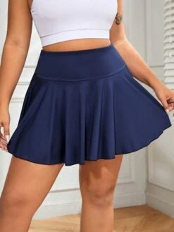 Plus High Waist Sports Skort -Gym Chic Wear 1688629452eb988586d607d8b56f01bfbc6516869d thumbnail 405x552