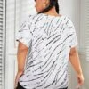 Plus Allover Print Drop Shoulder Sports Tee -Gym Chic Wear 1688629959c6ad78f087a5b695b5e0dd486c800549 thumbnail 405x552