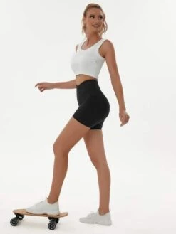 Women's Yoga Cross Waist High Waisted Pocket Compression Shorts -Gym Chic Wear 168863070180051254f54a94de0e094bb2c0a352af thumbnail 405x552