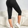 Wide Waistband Sports Leggings With Phone Pocket