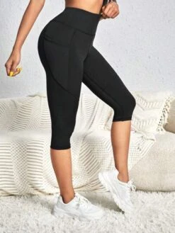 Wide Waistband Sports Leggings With Phone Pocket -Gym Chic Wear 168863167149e0a622c8582f161b1fa9956ed9f528 thumbnail 405x552