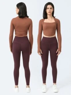 Fake Two-piece Folds Running Fitness Yoga Sports Long Sleeve T-shirt -Gym Chic Wear 1688633189f582ac18e0b794e62d280a2f5218852a thumbnail 405x552