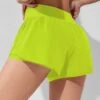 Wideband Waist Tulip Hem Sports Shorts -Gym Chic Wear 1688697667292072ffaffbaef51c2dca7535339707 thumbnail 405x552