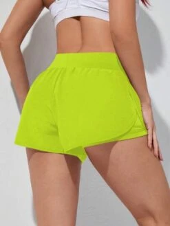 Wideband Waist Tulip Hem Sports Shorts -Gym Chic Wear 16886976725c6c2581089f73d1209416469d061947 thumbnail 405x552