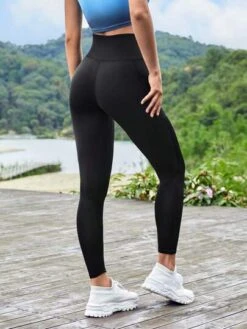 SHEIN Leisure Wideband Waist Sports Leggings