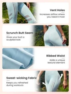 SHEIN Leisure Hollow Out Wide Waistband Sports Leggings -Gym Chic Wear 168870772386cba61efe8333f8e700180d04b55583 thumbnail 405x552