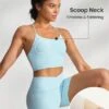 GLOWMODE FeatherFit™ Crisscross Back Sports Bra Light Support -Gym Chic Wear 168870811050c45838e1ab719751973e58e78fc453 thumbnail 405x552