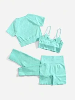 4pcs Seamless High Stretch Sports Set