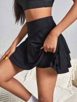 High Waist Ruffle Hem Sports Skort -Gym Chic Wear 1688713298c03cb3fbfbf2a9e4ed9e2844dc8a1089 thumbnail 405x552