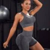 Seamless High Stretch Sports Bra With Biker Shorts -Gym Chic Wear 16887136021ae94945c33ababfd098ae95e7749a04 thumbnail 405x552