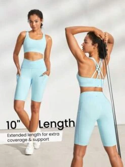 GLOWMODE 10" FeatherFit™ Cyclist Anti Roll-Down Bike Shorts Breathable Running Gym Workout -Gym Chic Wear 168871534952232be8bff1e38090d36655b31e43c4 thumbnail 405x552