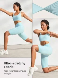 GLOWMODE 10" FeatherFit™ Cyclist Anti Roll-Down Bike Shorts Breathable Running Gym Workout -Gym Chic Wear 1688715353faf54f4a918188233e45665ed776be96 thumbnail 405x552