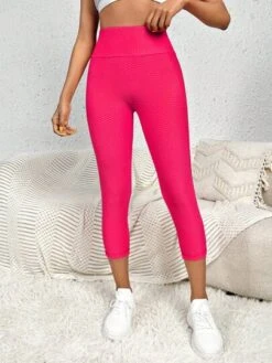 Wide Waistband Waist Capri Sports Leggings -Gym Chic Wear 1688716950fe271fbcc2ee2d19ca32370c32f2efb6 thumbnail 405x552
